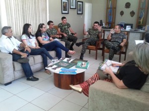 Reunião no 3º Batalhão de Engelharia e Construção - BEC